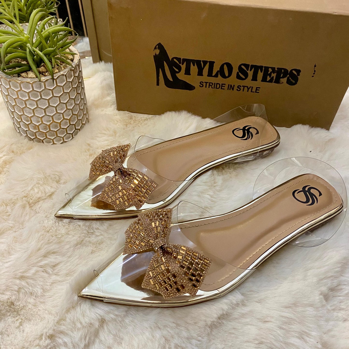 Crystal Luxe Mules