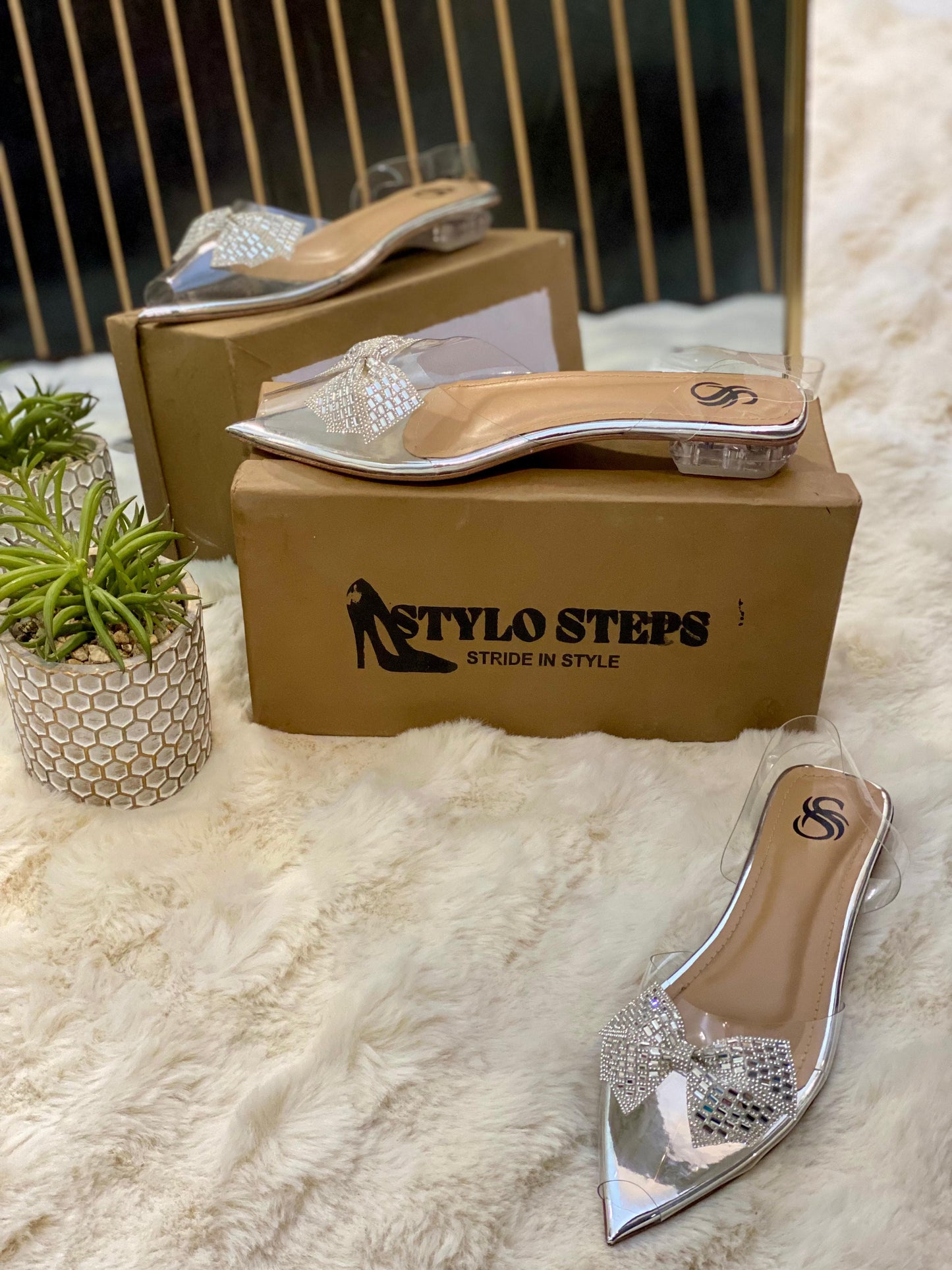 Crystal Luxe Mules