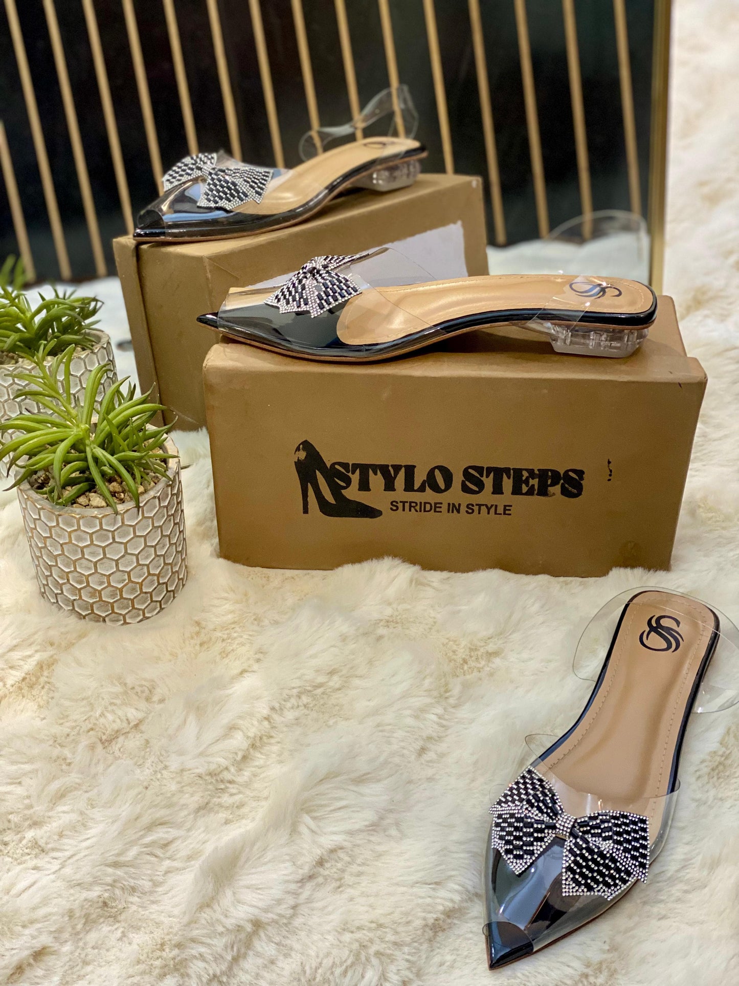 Crystal Luxe Mules