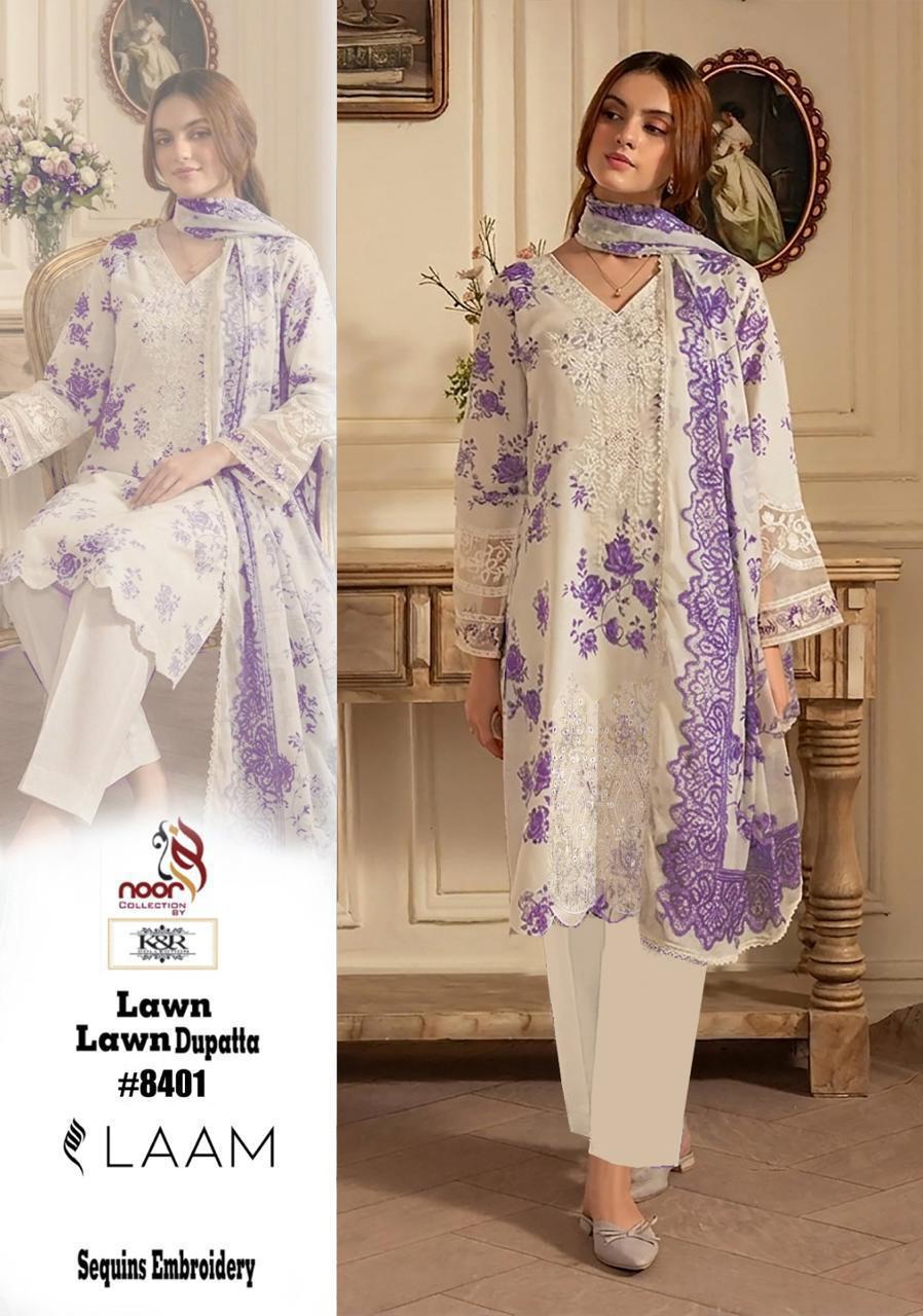 K&R Lawn Shirt with Sequence Embroidery