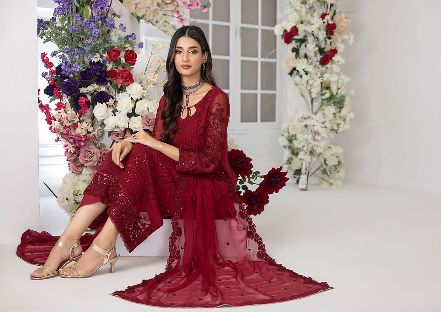 Bahar Ready to Wear Festive Stitched Chiffon