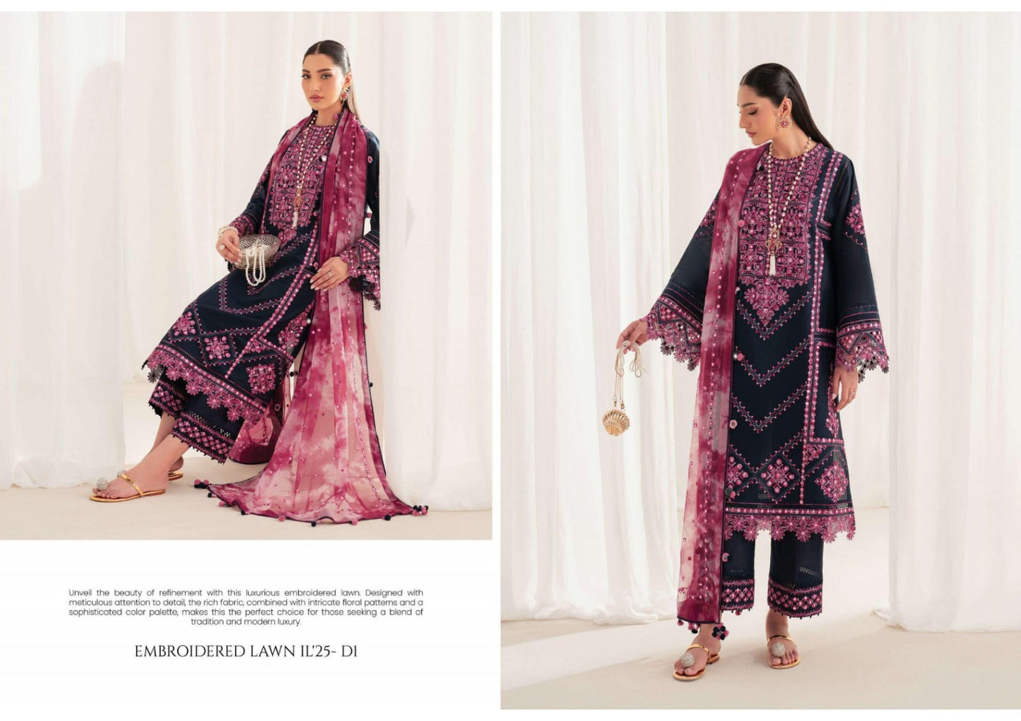 Jazmin presents Iris Embroidered Luxury Eid Lawn