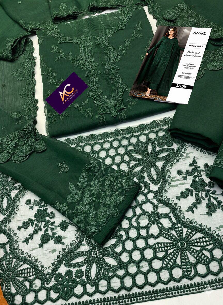 Azure Chiffon Embroidered Collection