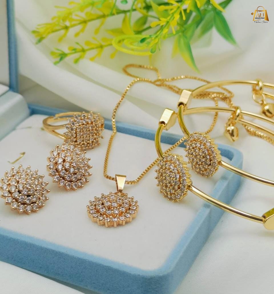 Zircon locket set