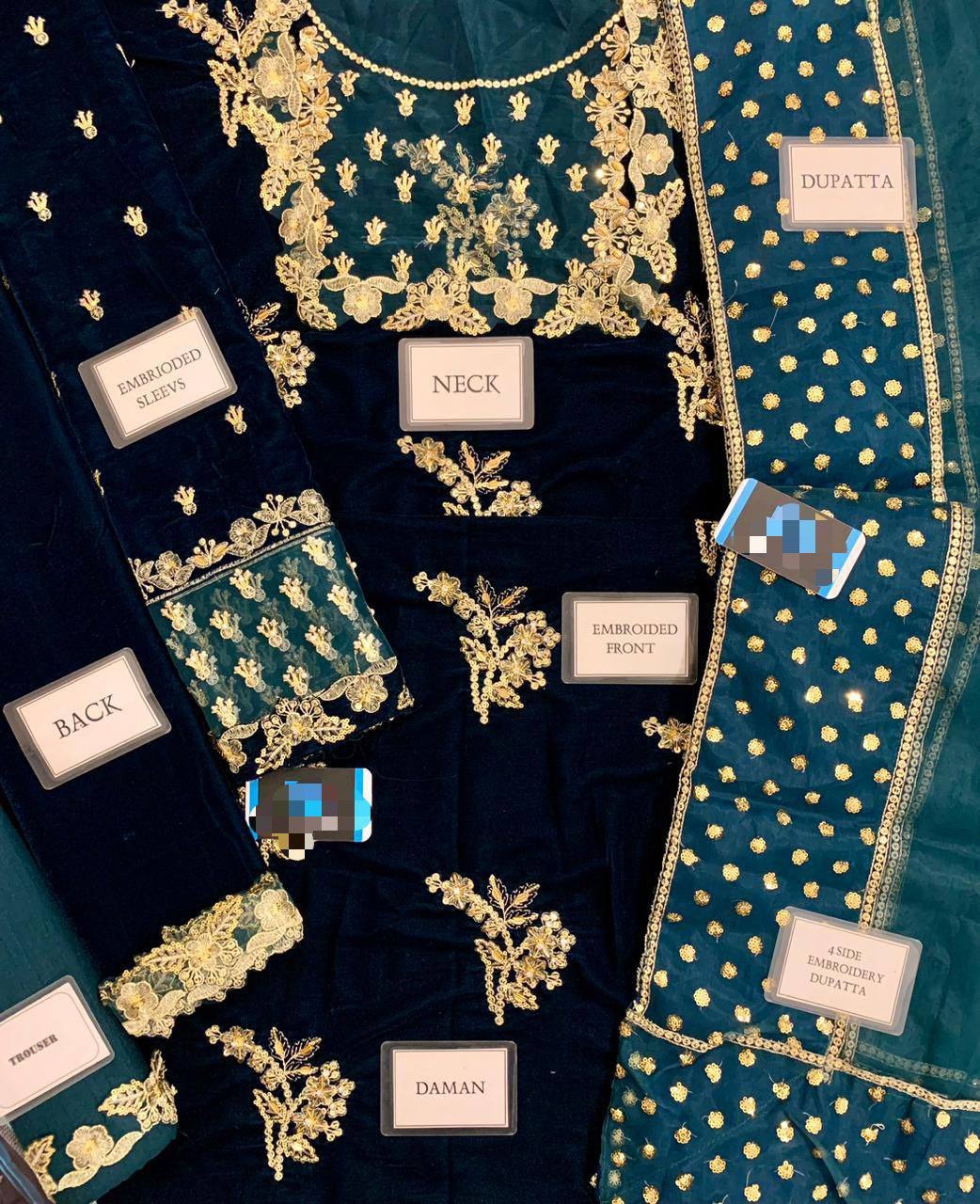Afrozeh Velvet Embroidered Winter Collection