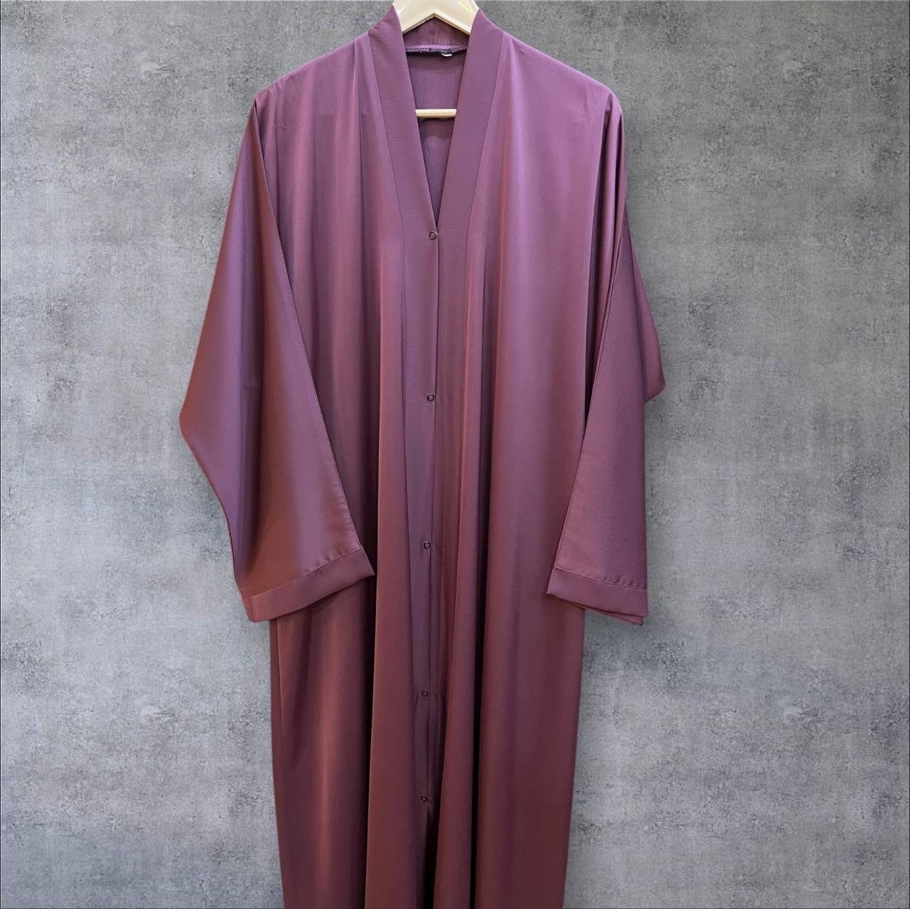 Highneck frontopen abaya