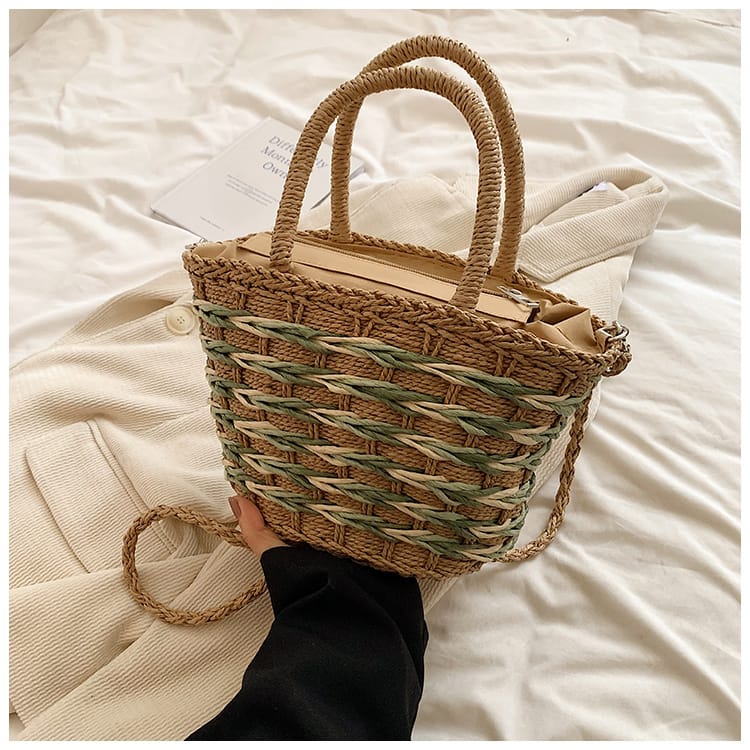 Handmade Jute Straw Crossbody Handbags