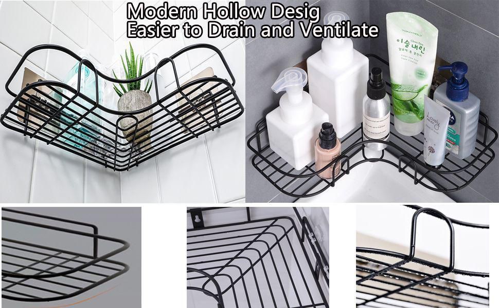 Metal Corner Rack For Bathroom & Kitchen Storage/Space Saver Rack