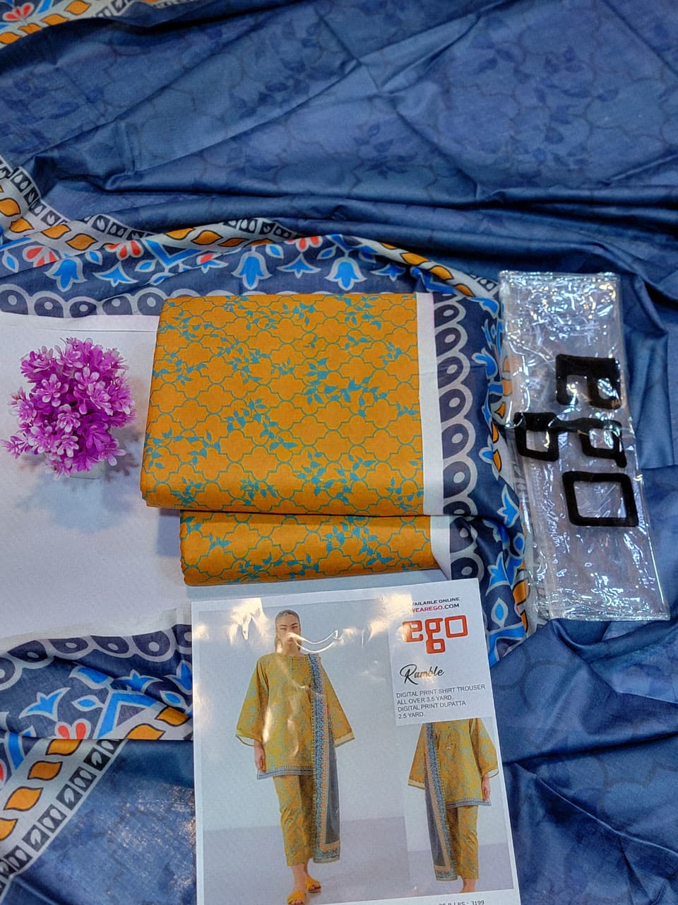 Mix Brand 3 Pcs Lawn Printed Suit