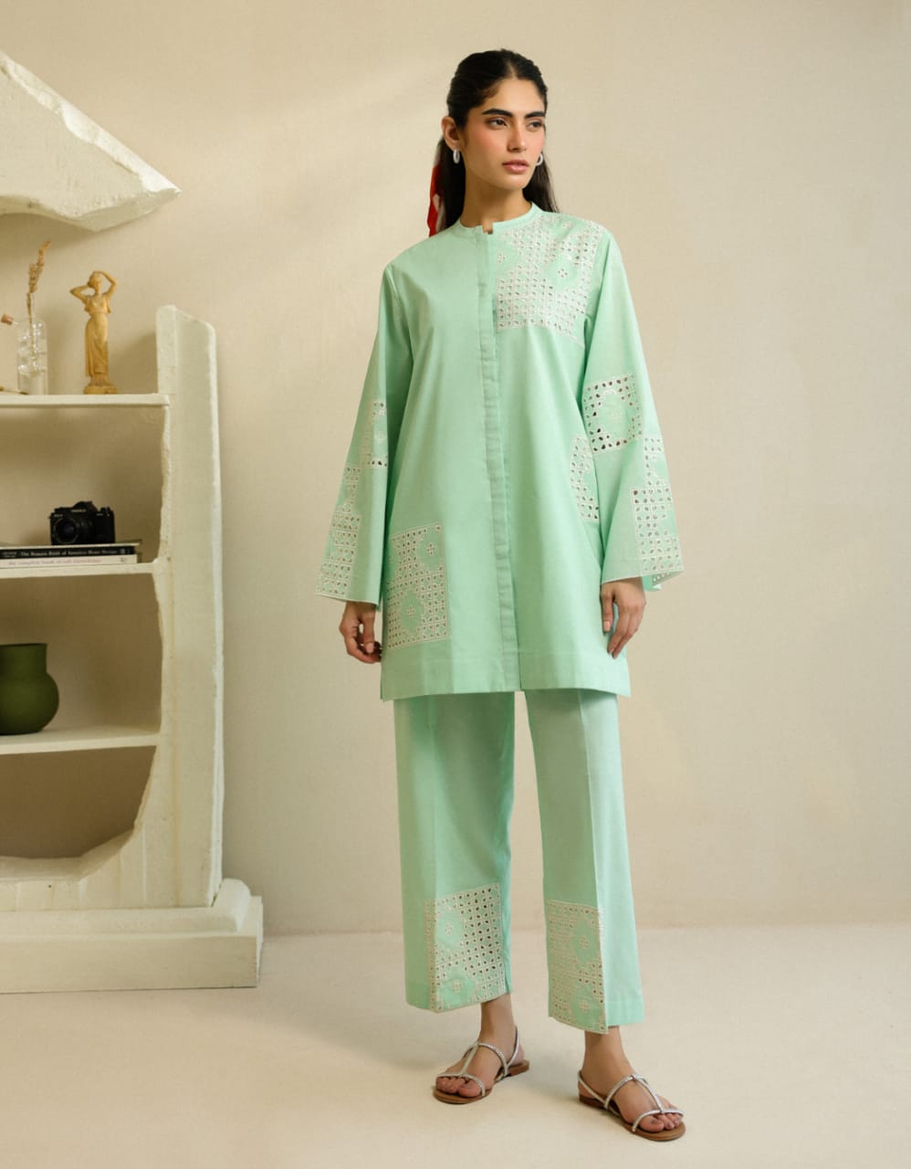 SAHAR PRET ESSENTIALS Stitched / Ready to Wear Co Ord (2pc) Cambric Collection