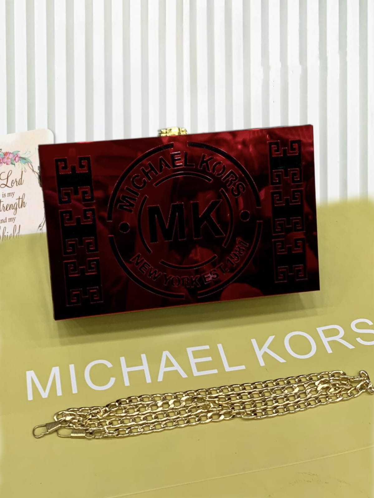 MK ACRALIC CROSSBODY