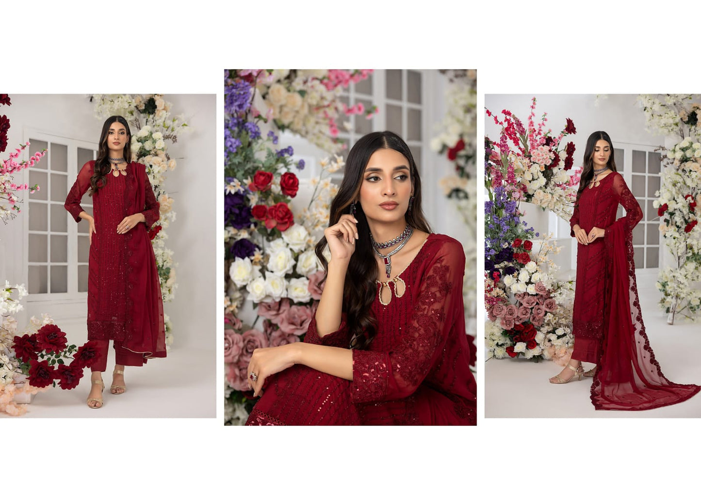 Bahar Ready to Wear Festive Stitched Chiffon