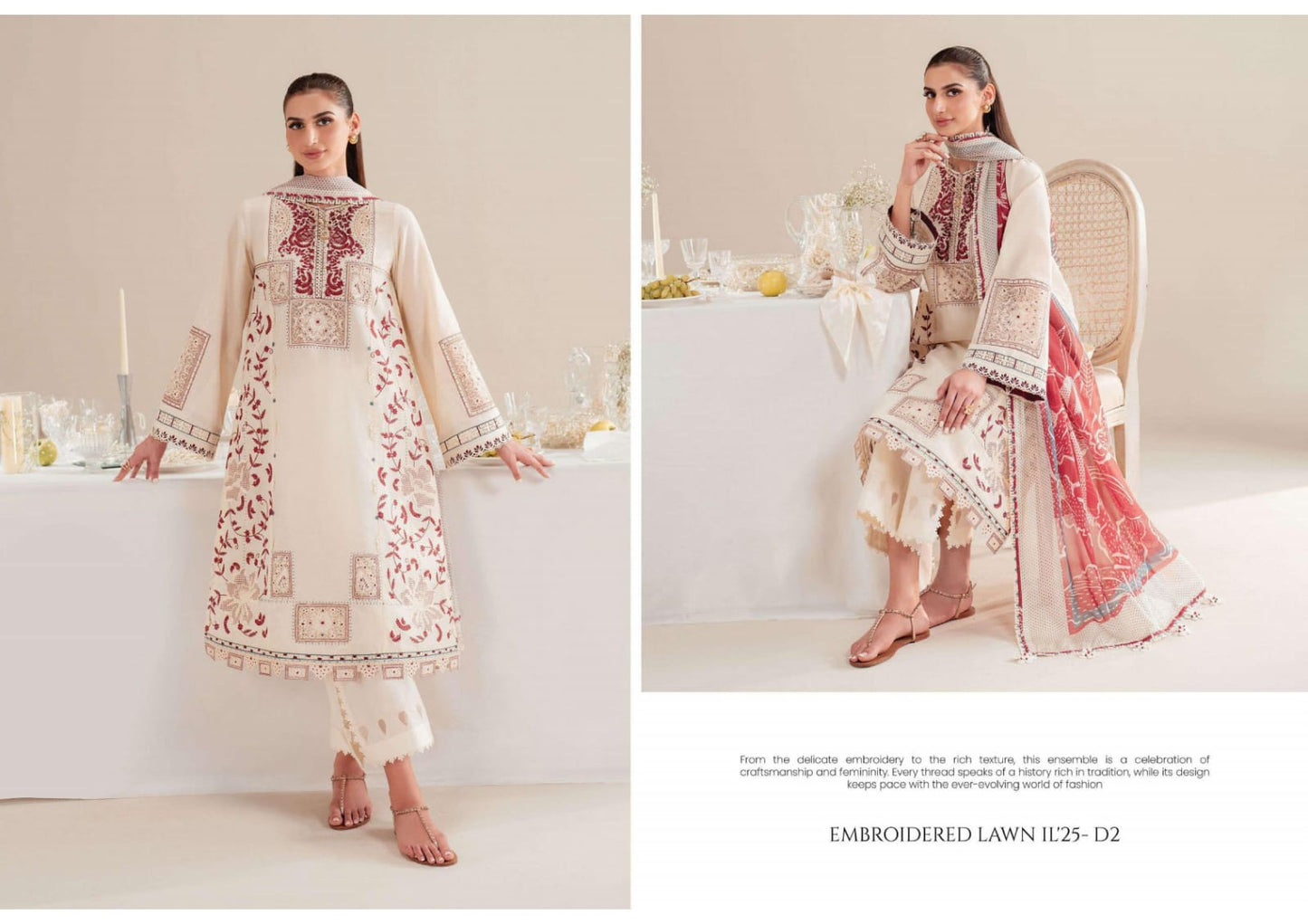 Jazmin presents Iris Embroidered Luxury Eid Lawn