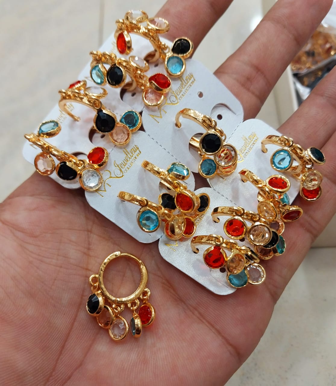 China gold plated earrings Bali