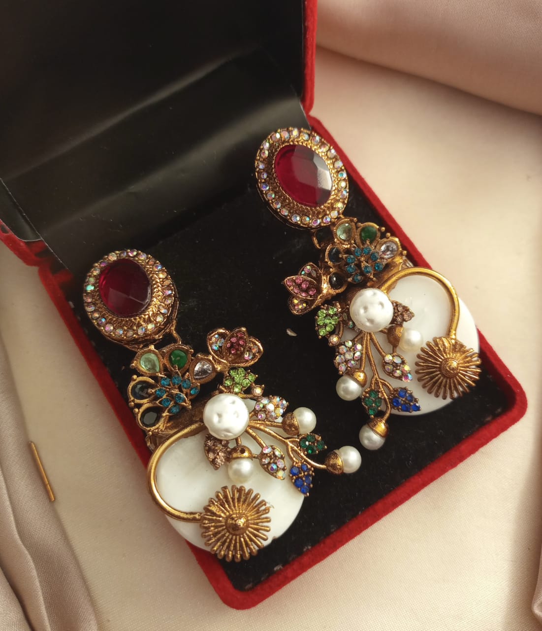 Fancy Stone Work Earrings