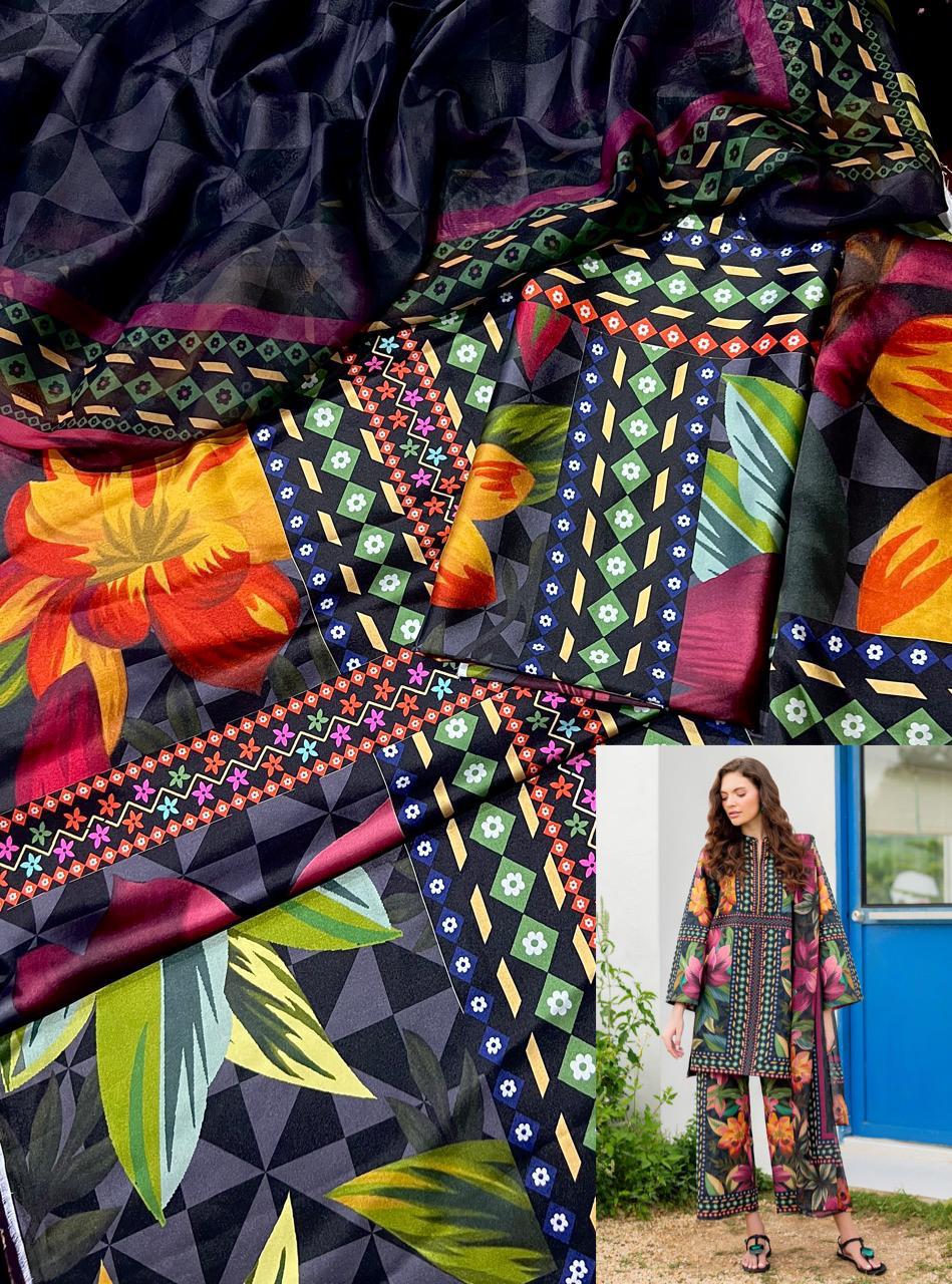 SILK COLLECTION Floral Digital Printed