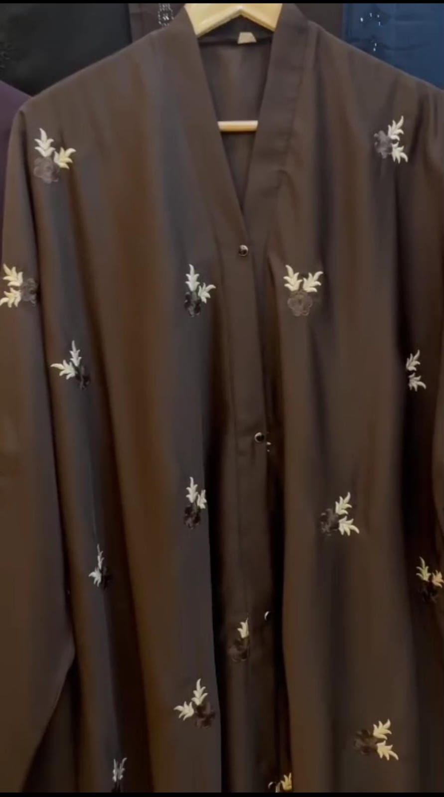 XL Size Embroidered Abaya