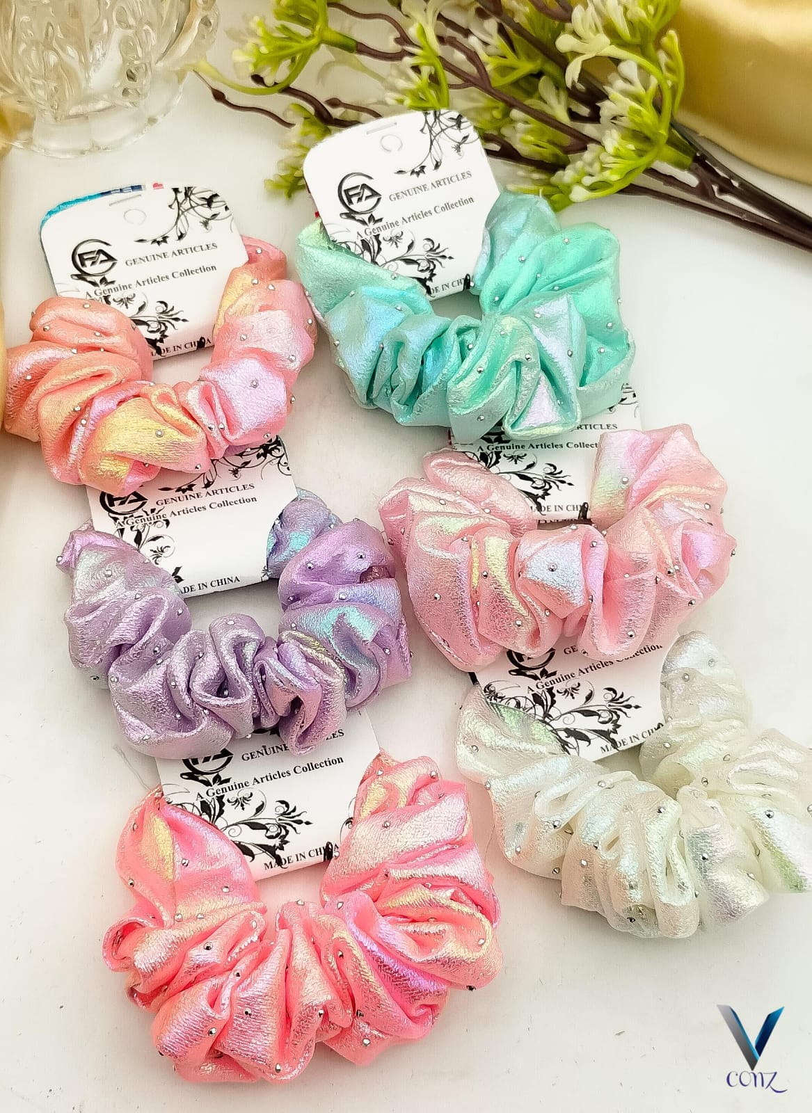 Fancy China printed Scrunchie