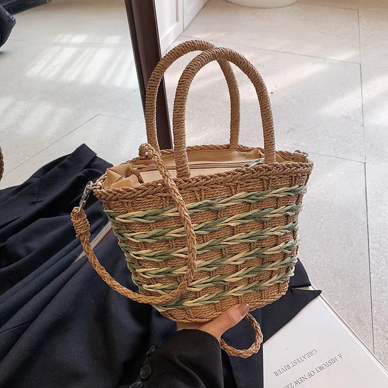 Handmade Jute Straw Crossbody Handbags