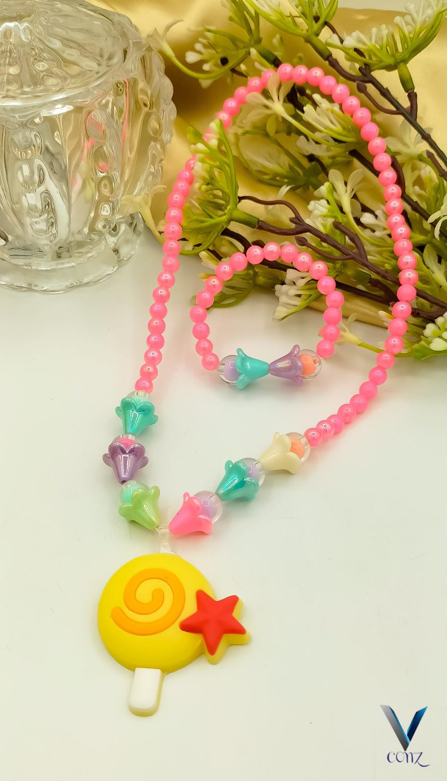 Fancy China kids silicone Mala With Breslate