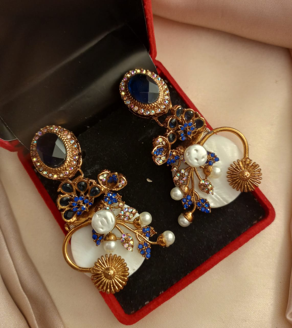 Fancy Stone Work Earrings