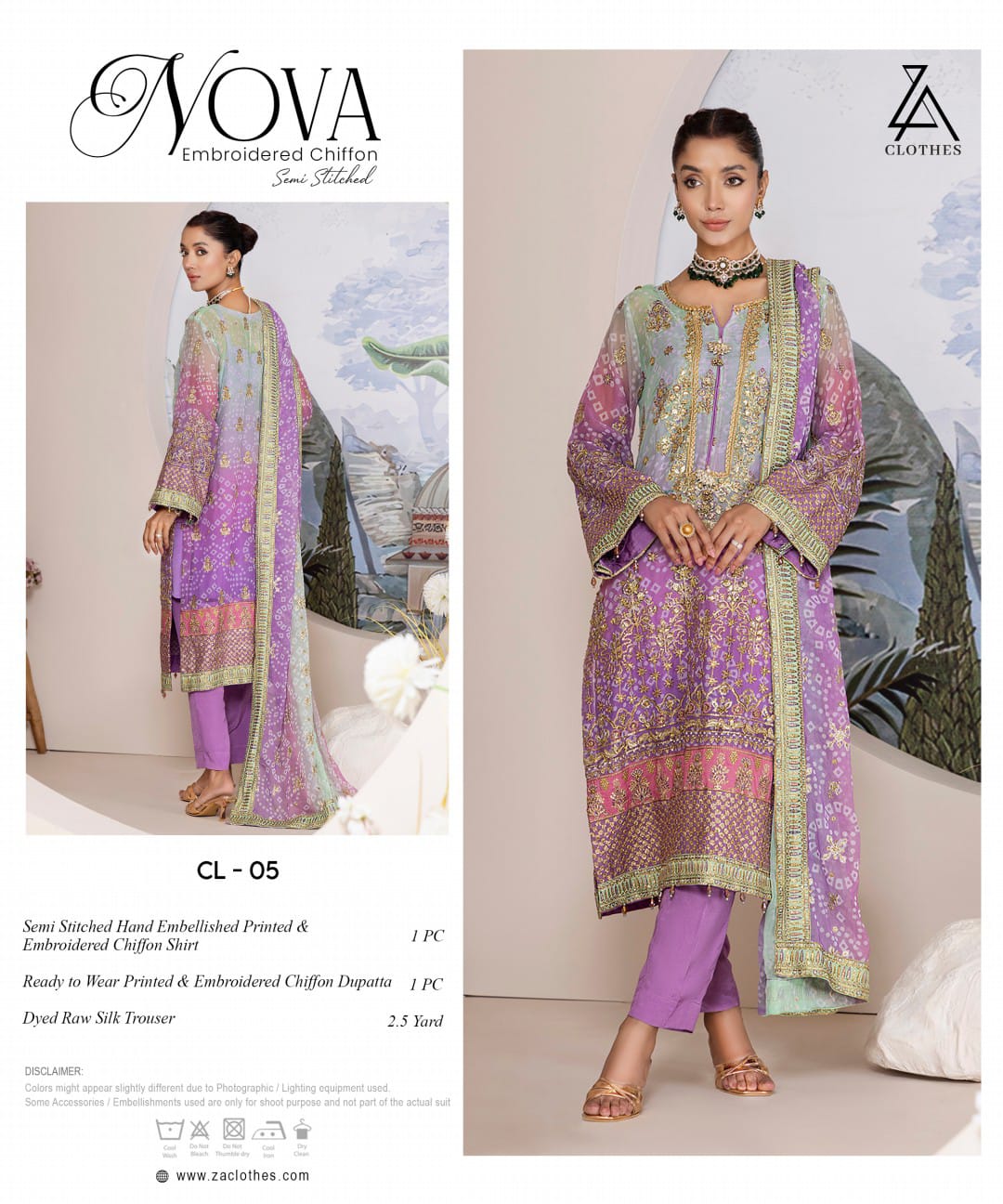 NOVA Embroidered Chiffon