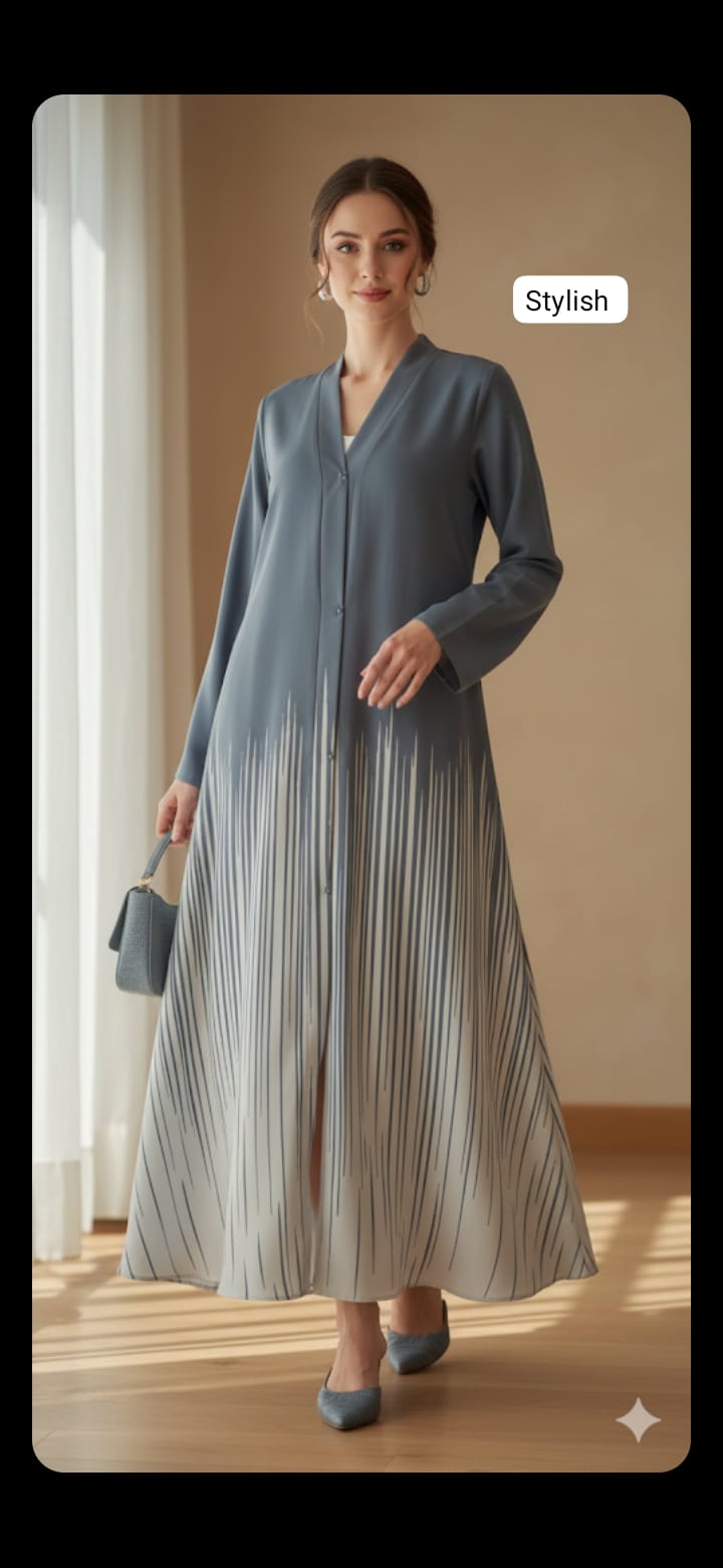 Front open abaya
