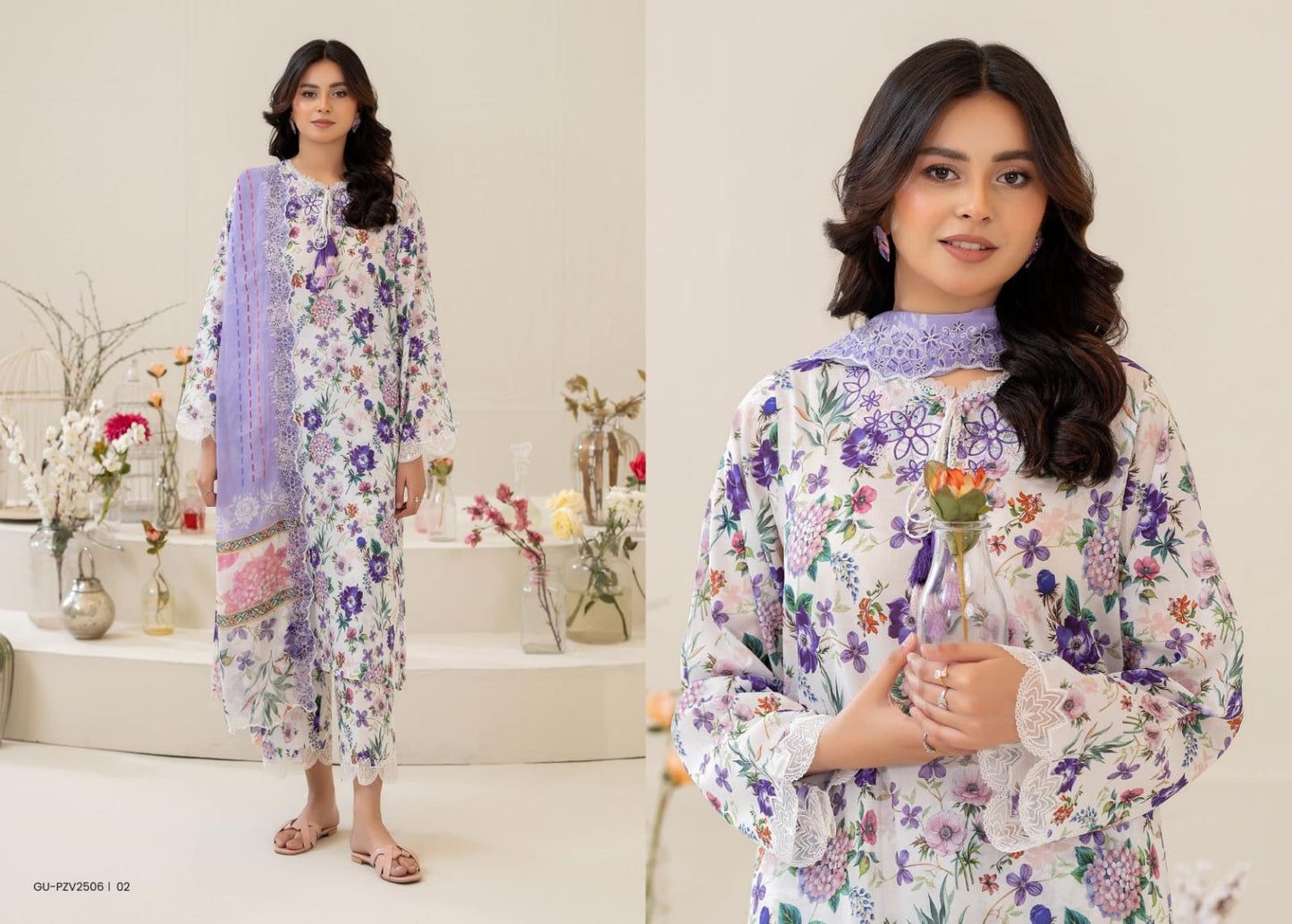 ZIVA EMBROIDERED LAWN