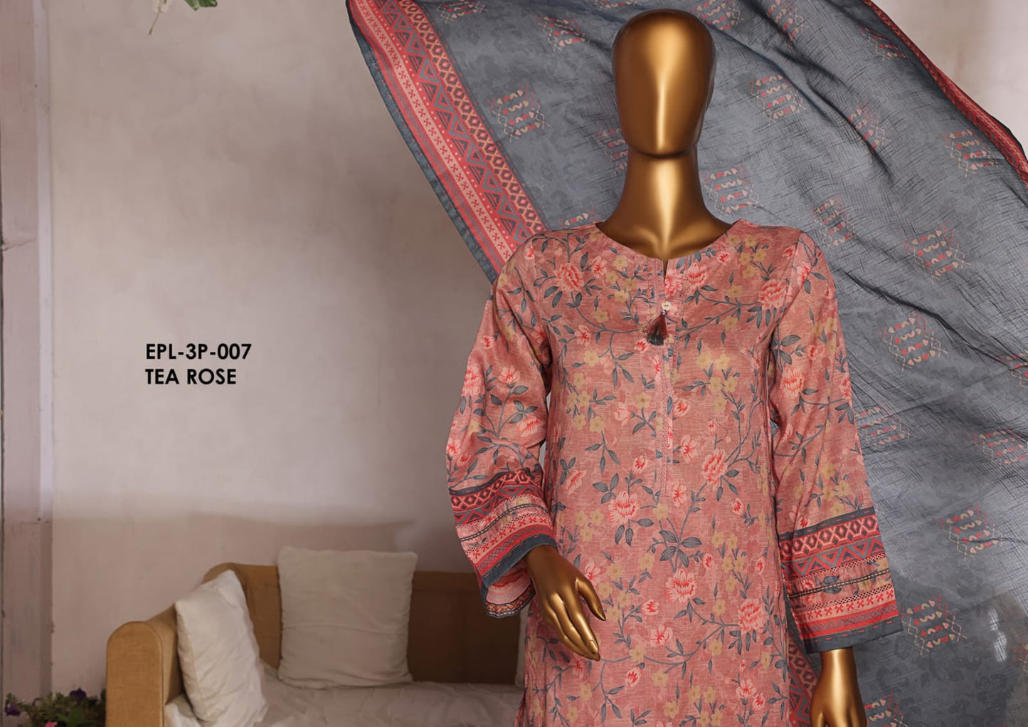 Aaskaar Printed Embroidered Boring
