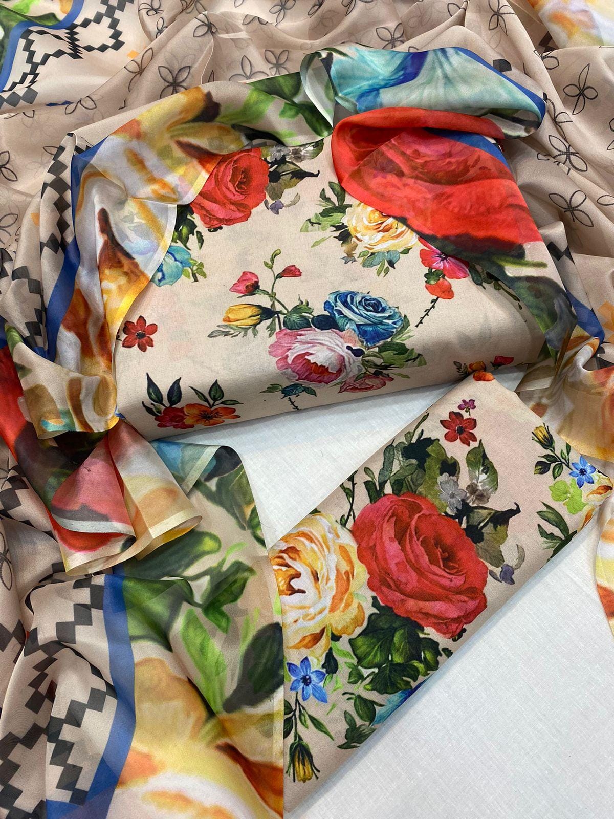 Floral Digital printed