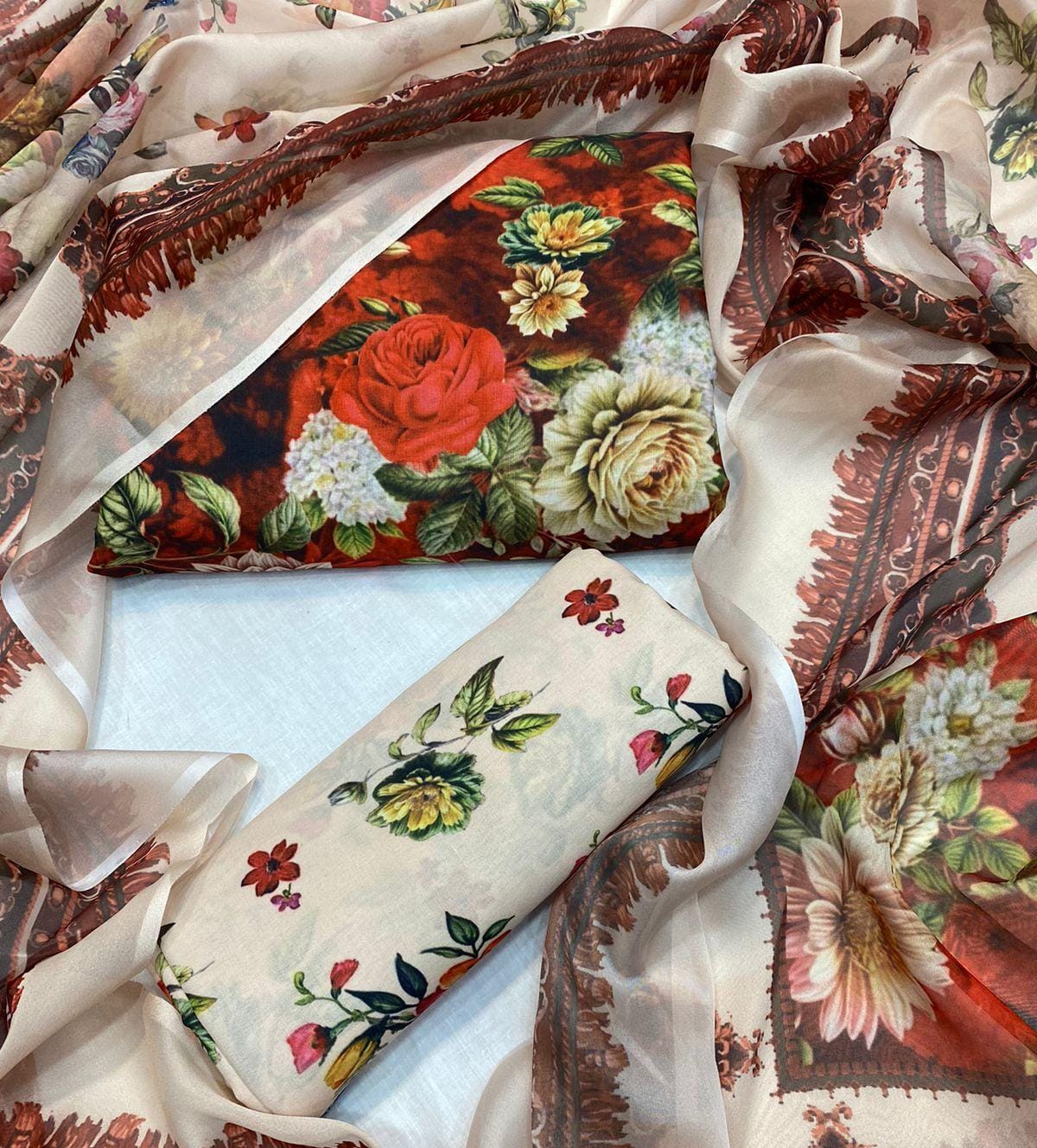 Floral Digital printed