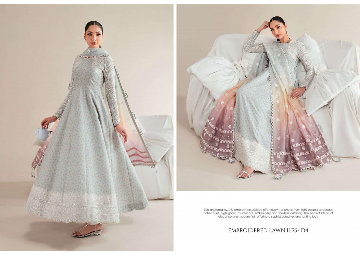 Jazmin presents Iris Embroidered Luxury Eid Lawn