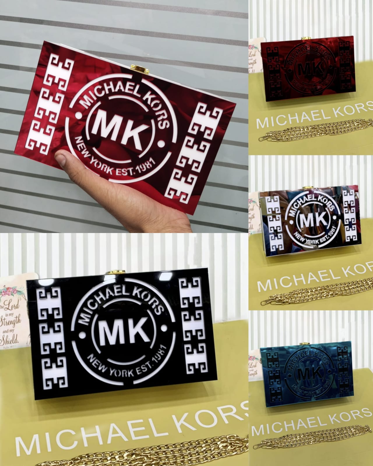 MK ACRALIC CROSSBODY