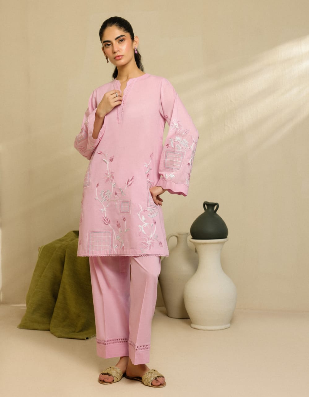 SAHAR PRET ESSENTIALS Stitched / Ready to Wear Co Ord (2pc) Cambric Collection
