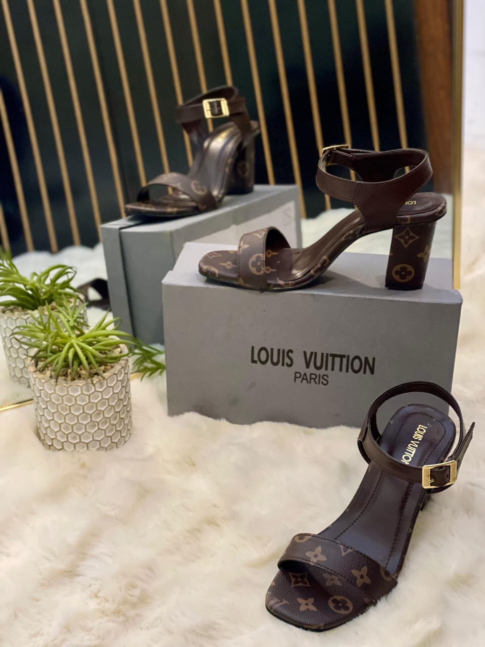 LV Monogram Heel