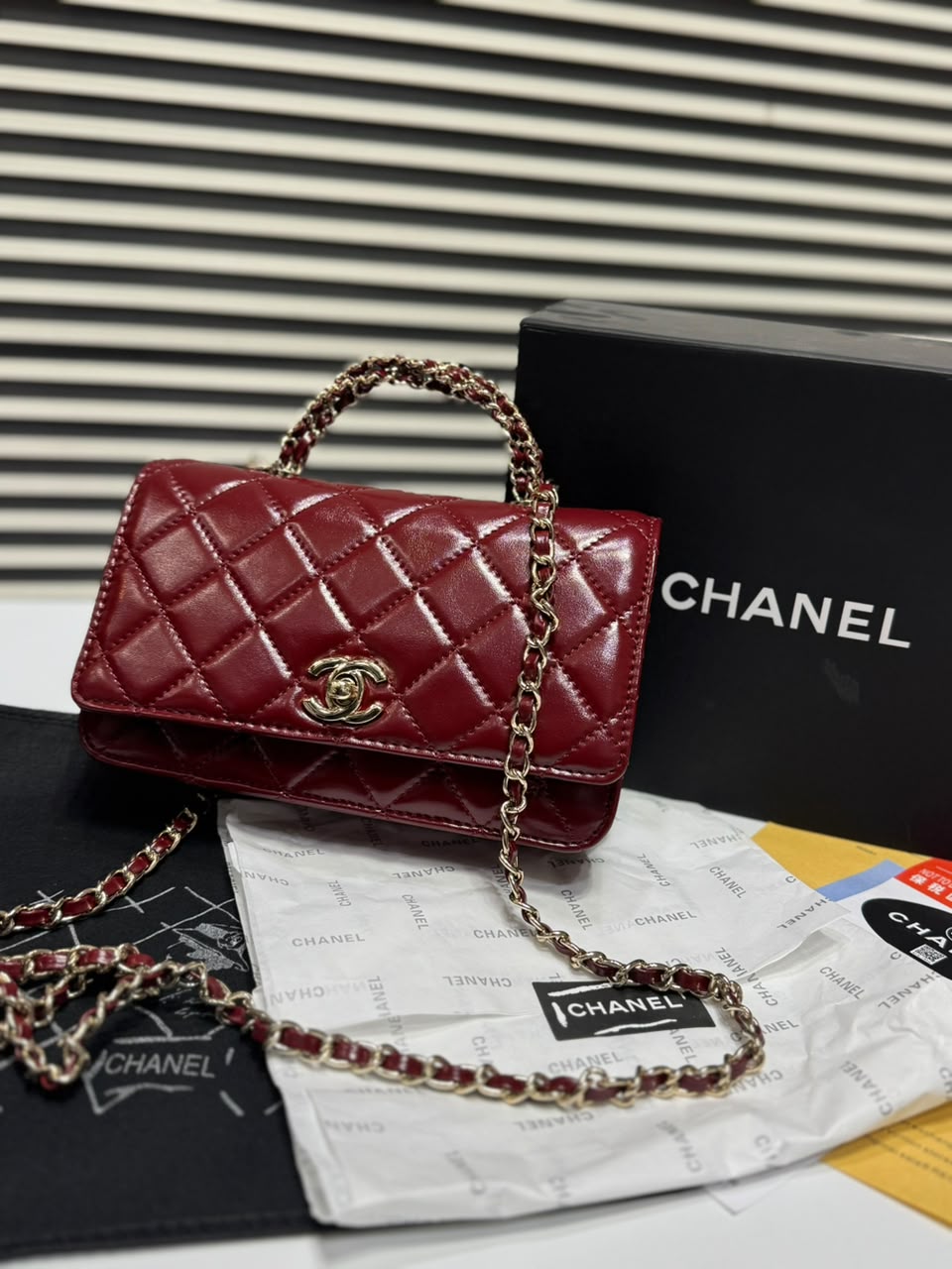 Chanel Top Handle Flap Bag