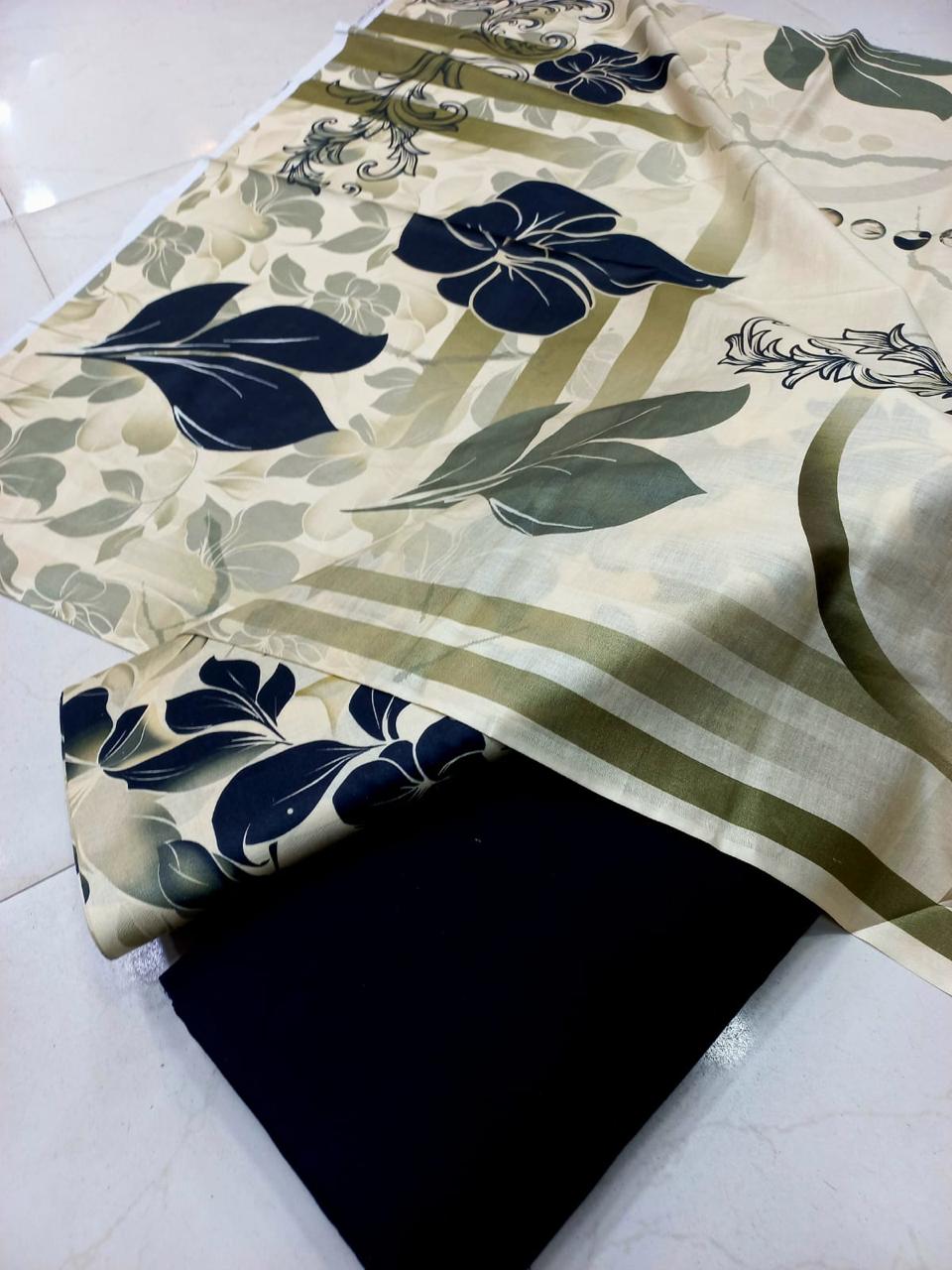 Mix Brand 3 Pcs Printed Cotton Lawn