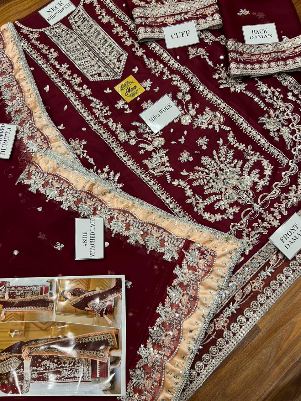 Aneela's Embroidered Chiffon Wedding Collection