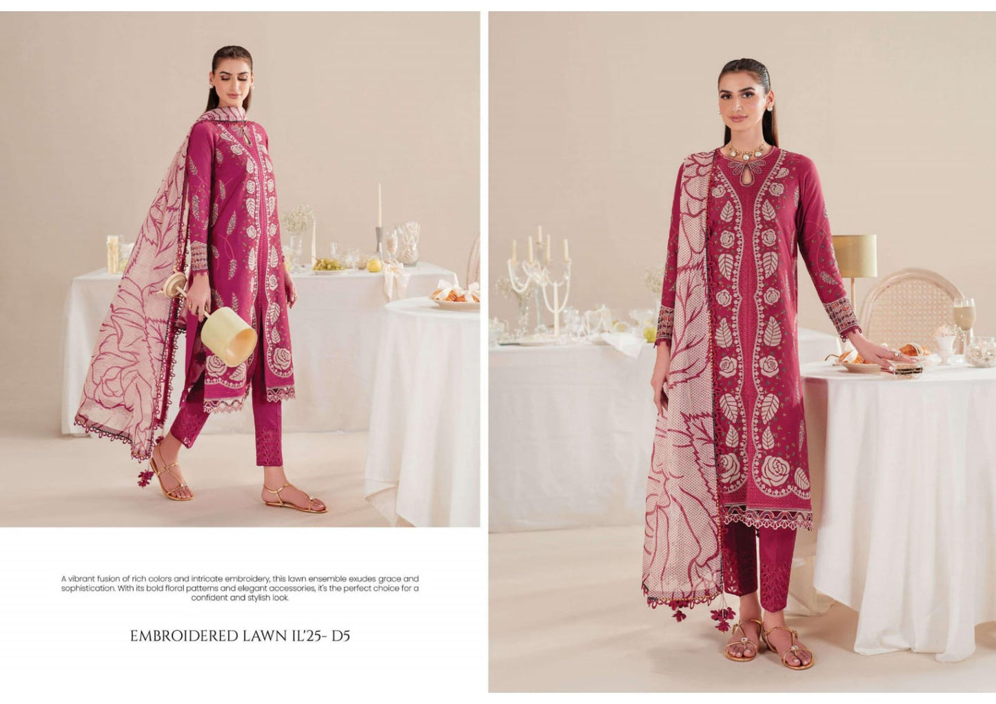 Jazmin presents Iris Embroidered Luxury Eid Lawn