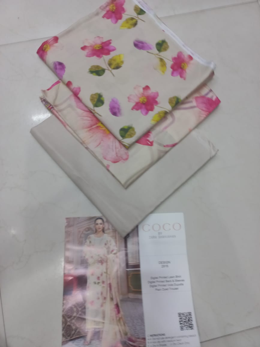 Mix Brand 3 Pcs Lawn Printed Suit