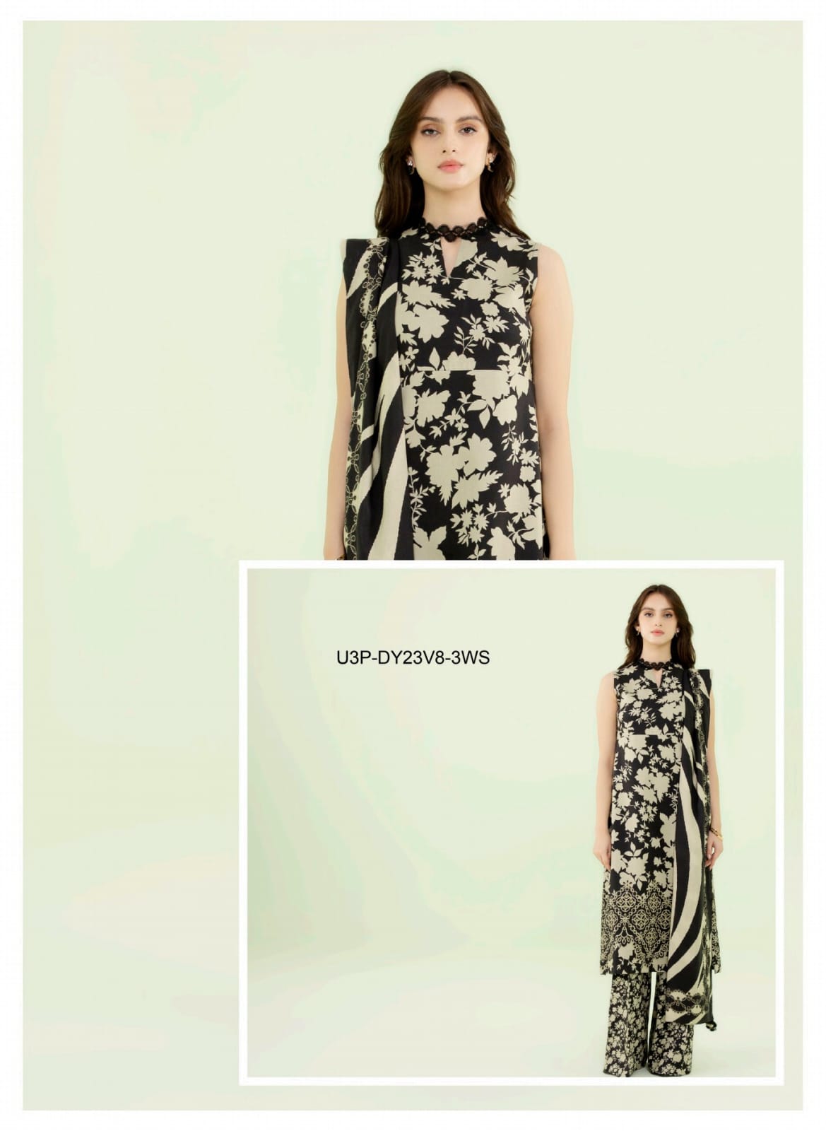 Sapphire 3 Pcs Summer Lawn Collection