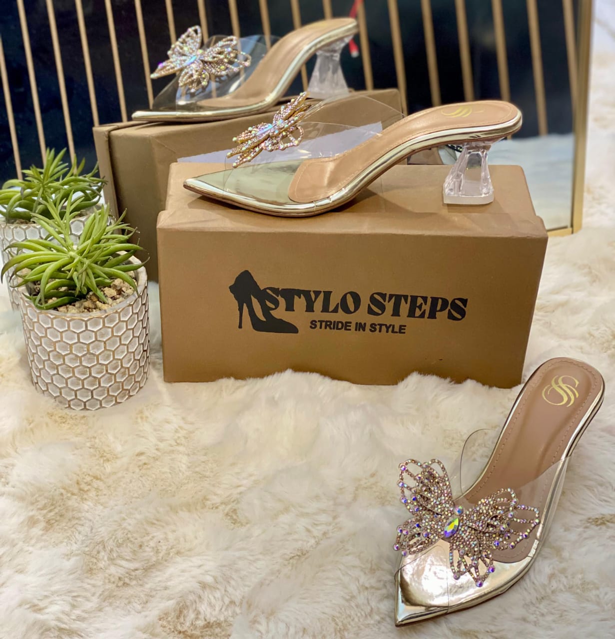 Prism Wings Transparent Heels