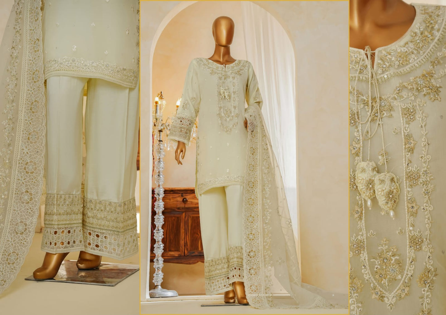 Hz Ready To Wear SHAADMAANI Formals Hand Embellished Stiched Collection