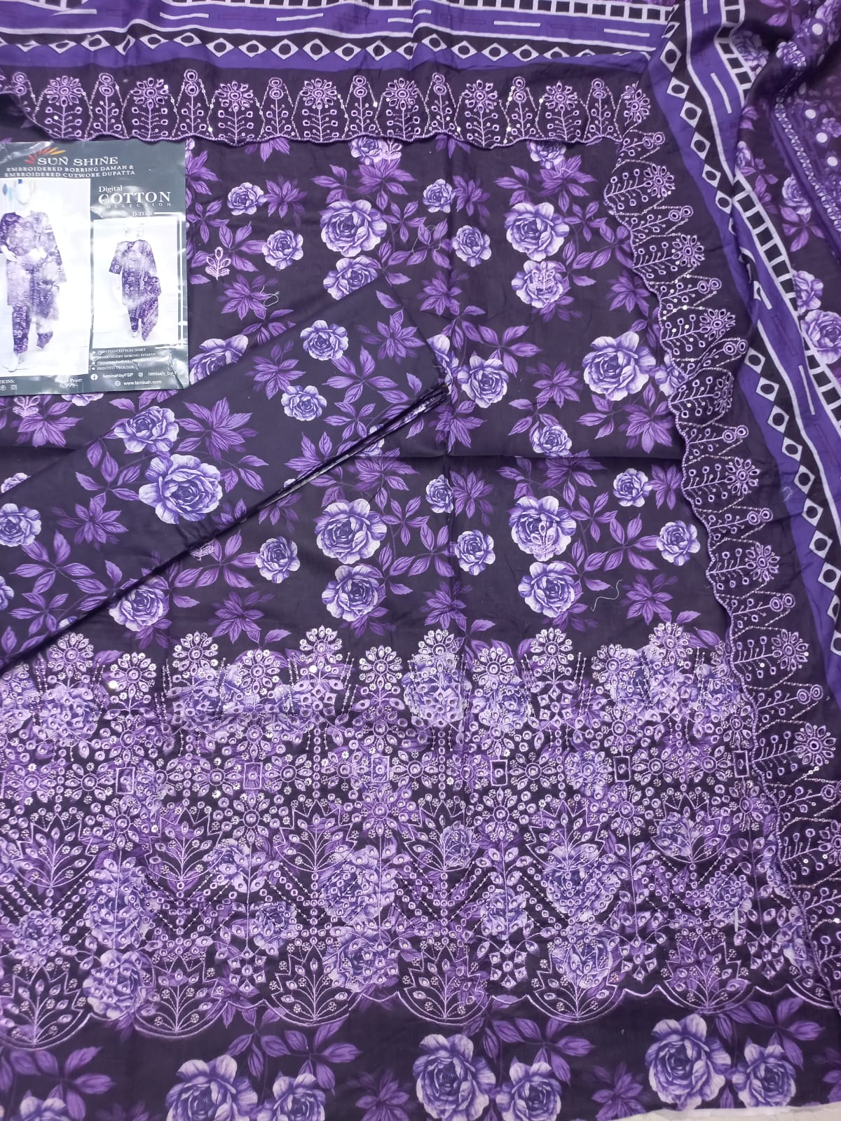 Sun Shine Lawn Embroidery