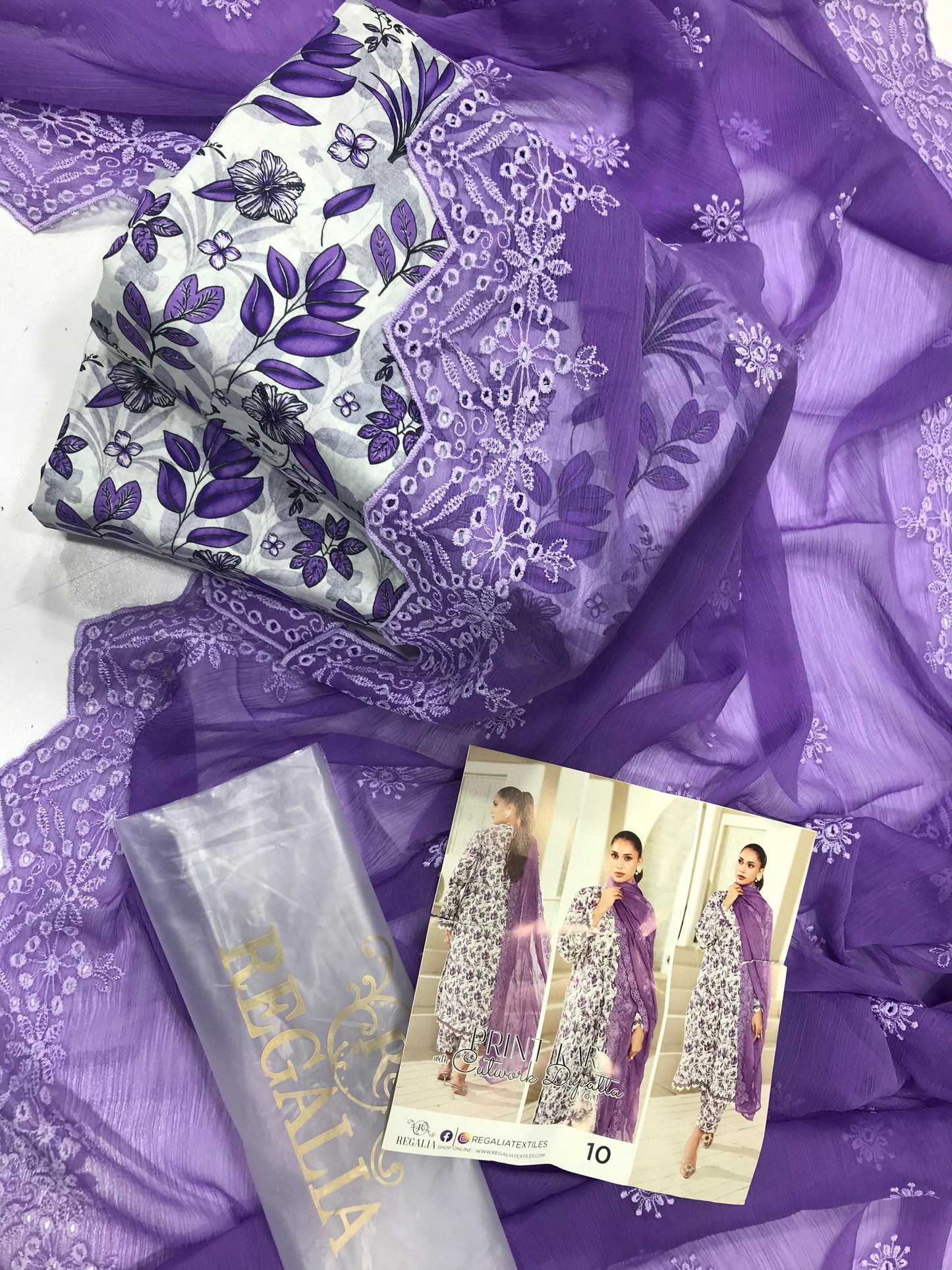 PRINTKARI Digital Printed With Chiffon Cutwork Dupatta Collection 2026
