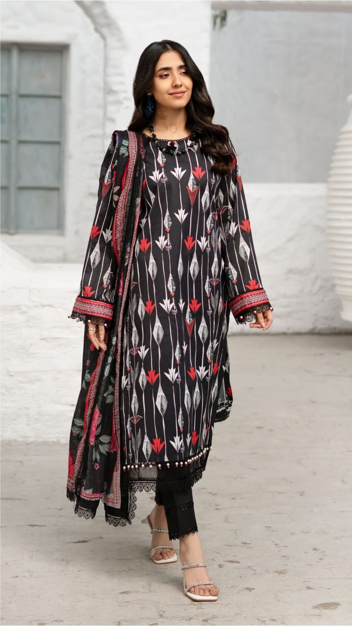 Colors Digital Printed Lawn