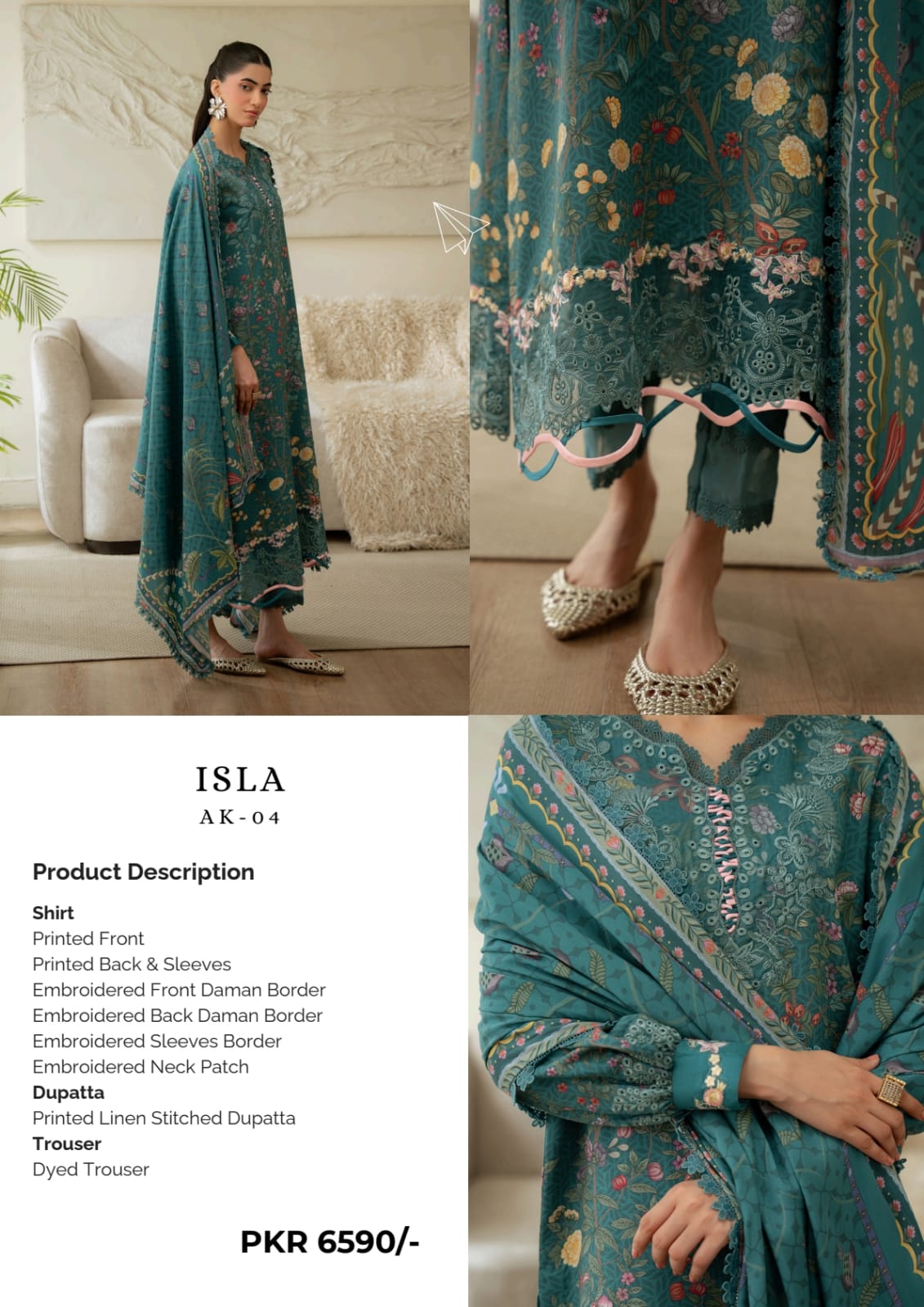 Print Luxe by Aabyan Embroidered Linen Collection