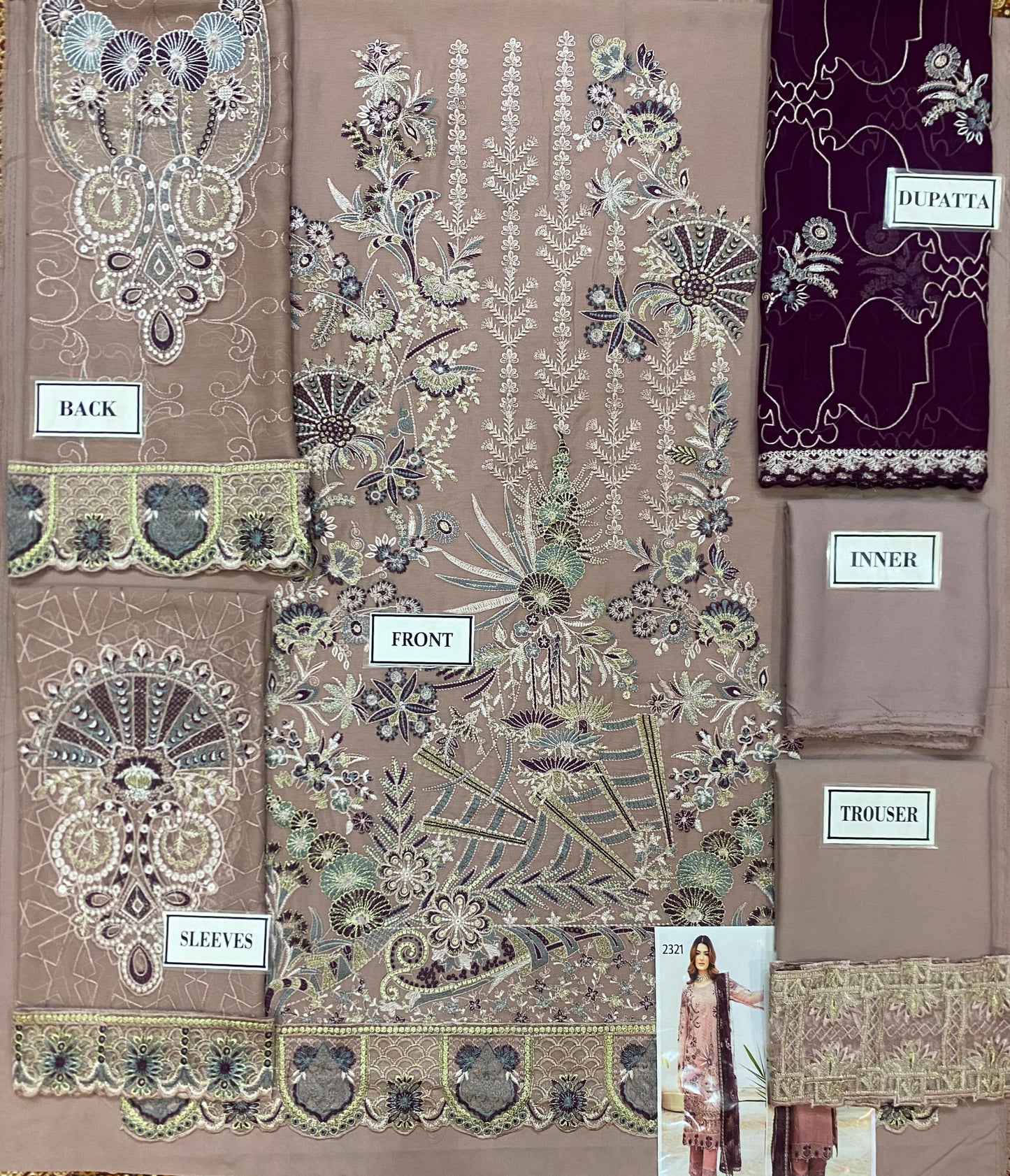 Ramsha Chiffon Embroidered Collection