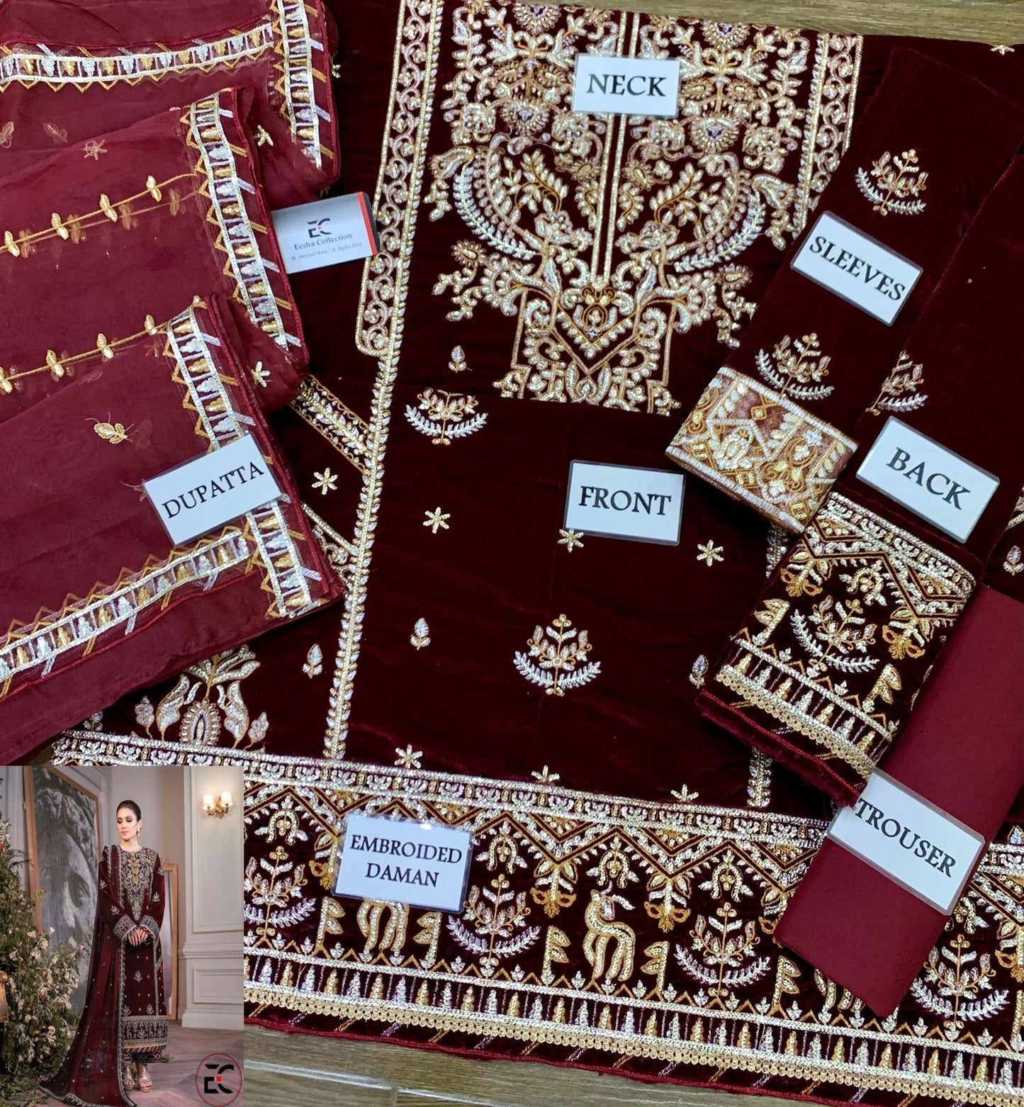 Asim jofa Ayeza Khan Makhmal Collection