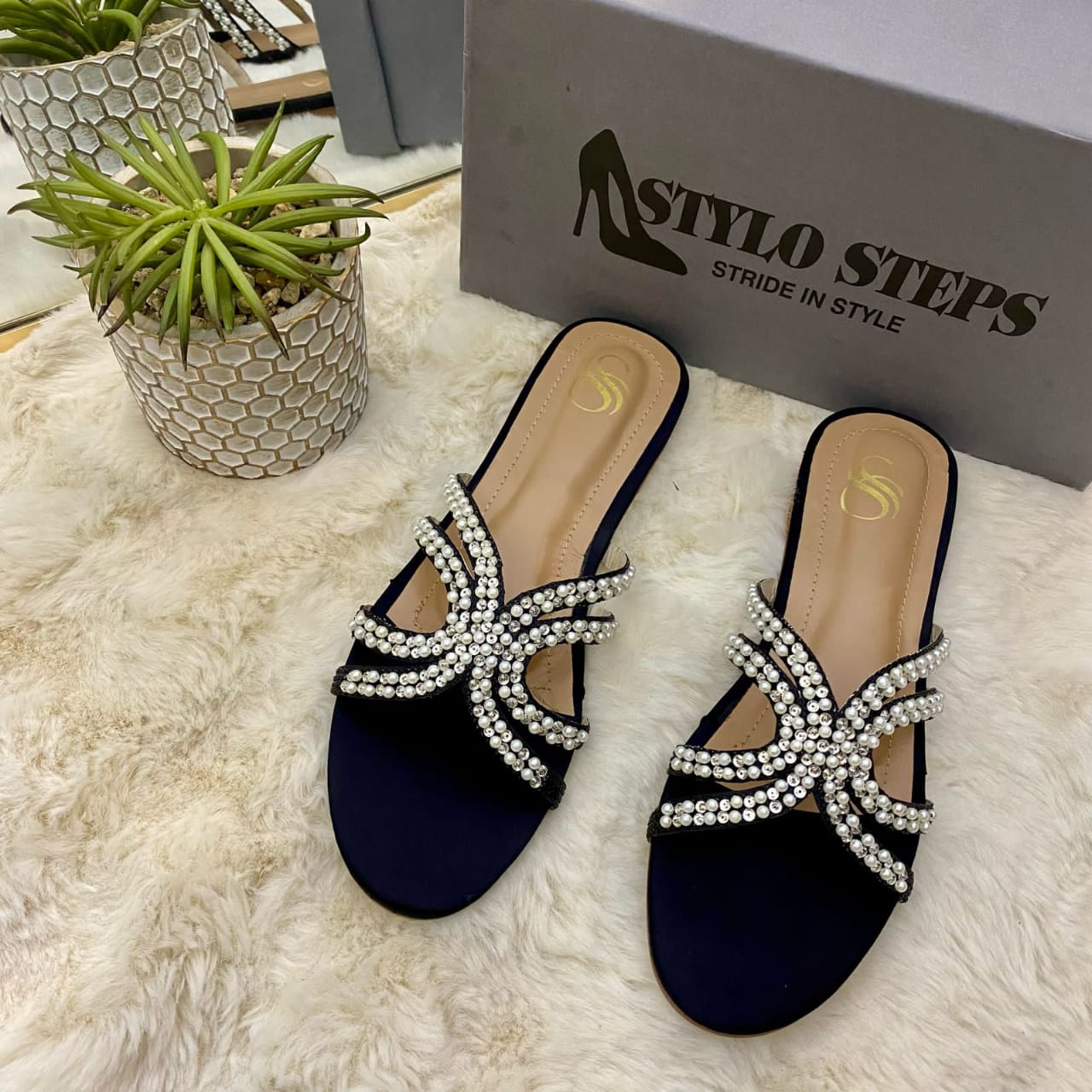 MD Pearl Elegance Flats